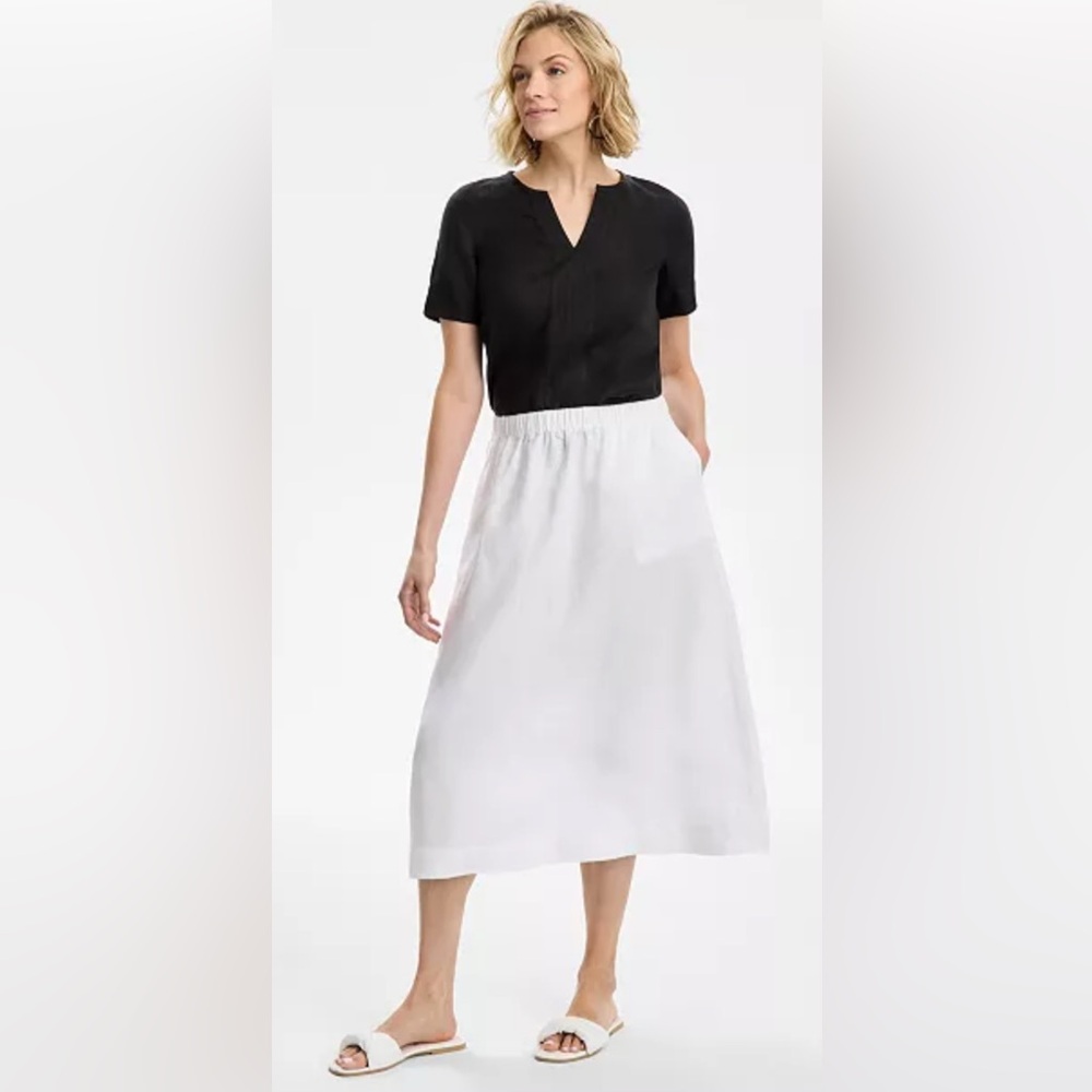 Charter Club
Petite 100% Linen Pull-On Midi